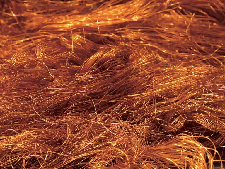 Nahaufnahme Kupferdrähte 